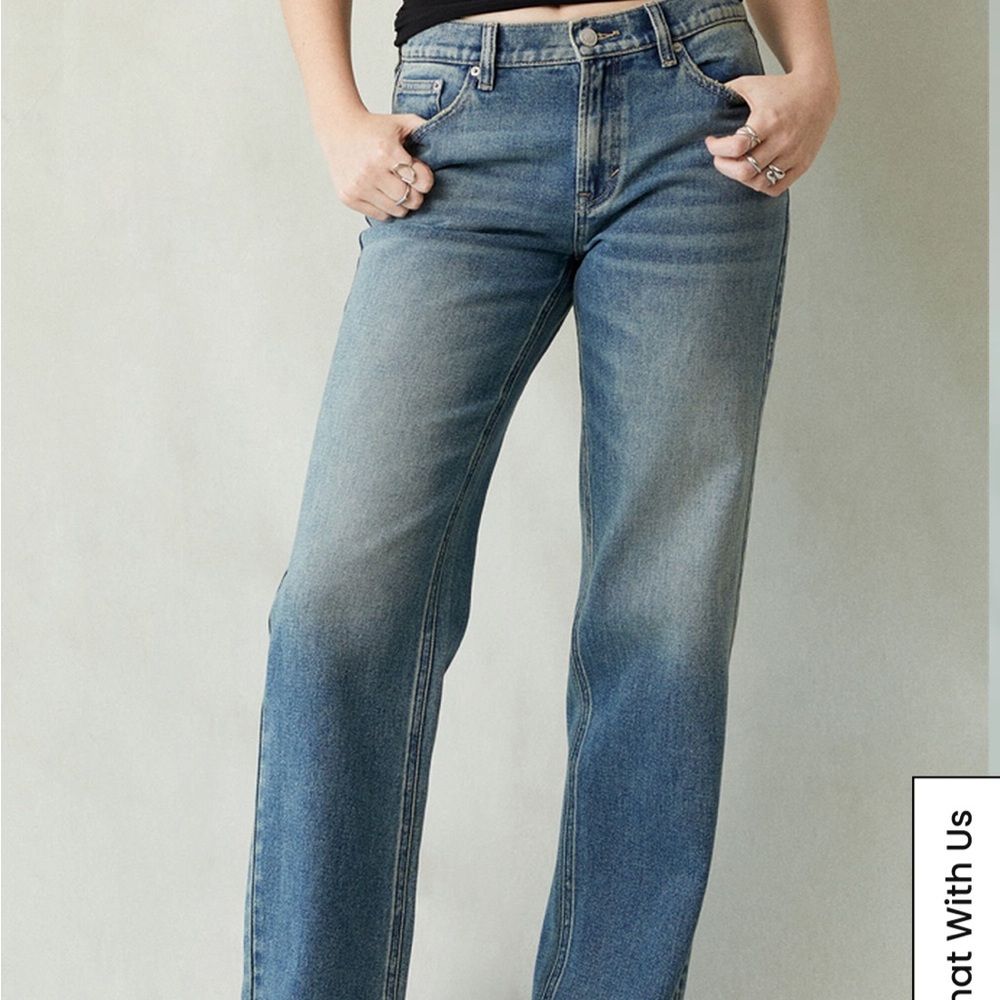 PacSun Women's Straight Leg Blue Jeans
